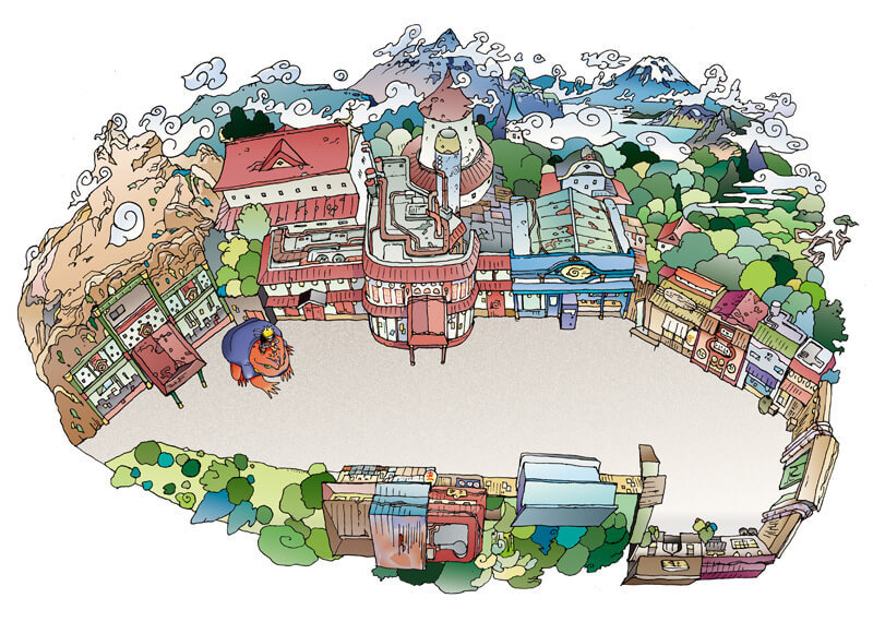 "FUJI Hidden Leaf Village"Park Area map